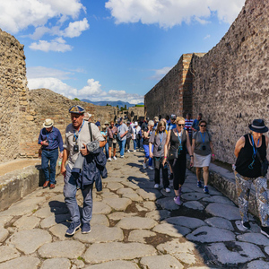 From Rome: Round-Trip Transfer to Pompeii and its Ruins