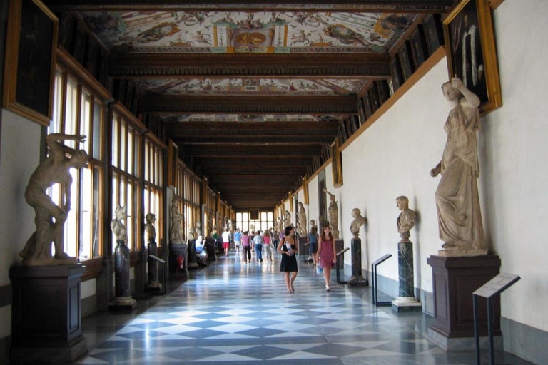 Recorrido a pie por la tarde por Florencia y recorrido por la galería de los UffiziTour en español e ingles