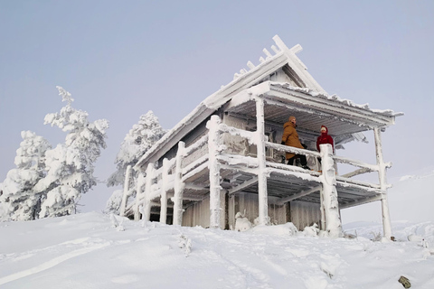 Levi: Excursión con raquetas de nieve a la Cabaña de Papá Noel con barbacoa de salchichas