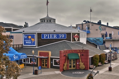 Maaltijd bij Hard Rock Cafe San Francisco bij Pier 39Electric Rock-menu