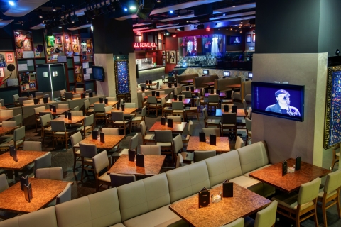 Los Angeles: Posiłek w Hard Rock Cafe HollywoodElektryczne menu rockowe