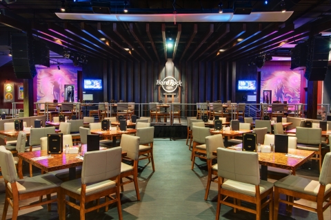 Los Angeles: Posiłek w Hard Rock Cafe HollywoodElektryczne menu rockowe