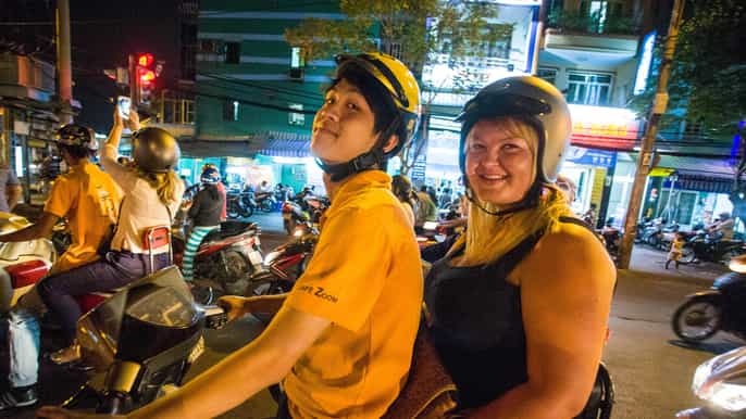 saigon after dark tour by vintage vespa