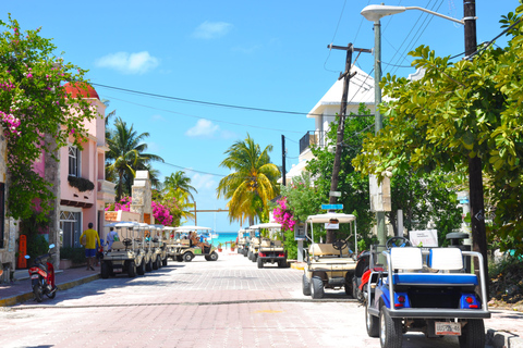 Cancun : Excursion en voiturette de golf à Isla Mujeres, Open Bar et déjeuner