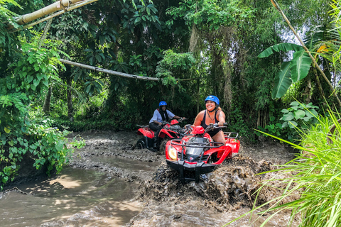 Ubud: ATV Quad Biking Adventure Guided Tour ATV Tour with Monkey Forest and Water Temple