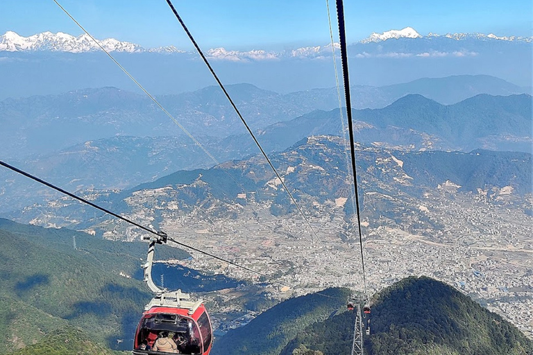 Hög bergsvandring och linbanefärd i Kathmandu ChandragiriHögsta bergsvandring och linbana i Kathmandu Chandragiri