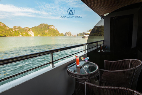Hanoi: 2-Day Ha Long, Lan Ha 5-Star Cruise w/ Balcony Cabin Bay Light Suite with private balcony and bathtub (1st floor)