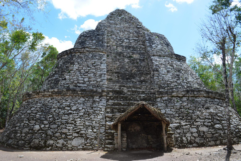 Depuis Riviera Maya : Excursion d&#039;une journée aux ruines de Tulum et à CobaTulum, Coba cenote et Playa del Carmen