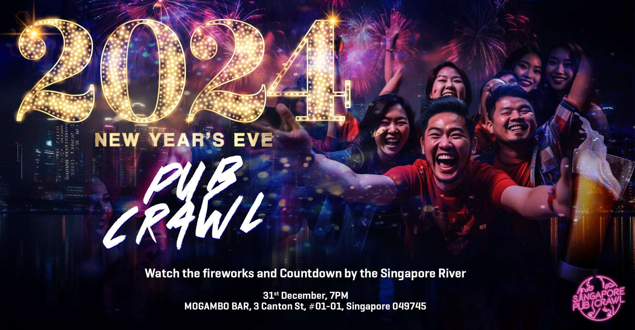Singapore Nieuwjaarsavond Pub Crawl - Hizvo