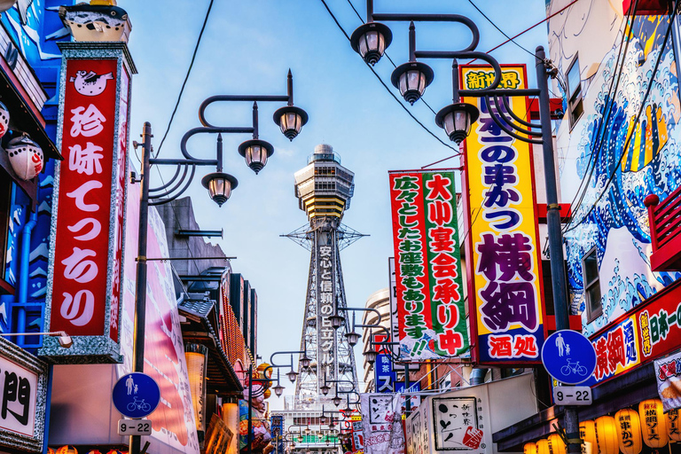 Osaka food walking tour Shinsekai Dotonbori 10 Foods 1 Drink