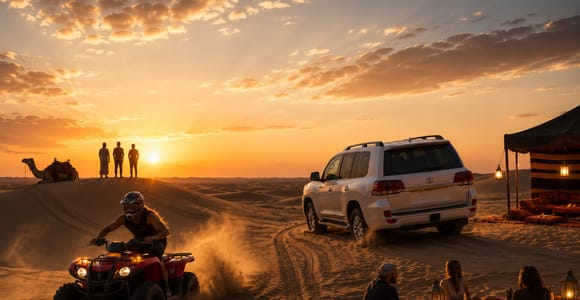 Doha: Full-Day Desert Safari, ATV/Quad Bike Ride, and Meal