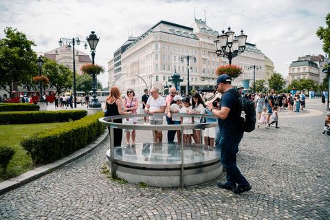 Transfer från Budapest till Wien med stadsvandring i BratislavaRundtur med lunch i ESP/FRE/ITA/RU