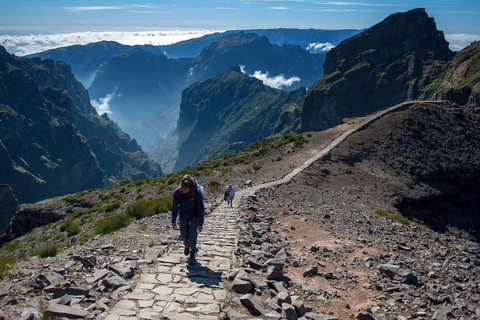 Madeira: Pico Arieiro to Pico Ruivo Guided Hiking Tour Pickup Jardim da Serra