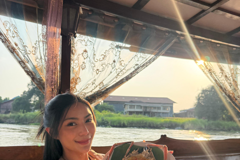 Bangkok: Ayutthaya Afternoon Tour with SunsetBoat Ride Ayutthaya Afternoon Tour with SunsetBoat Ride(Join Trip)