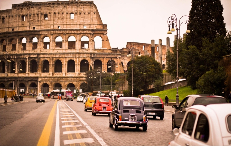 Rome: 3 heures Visite de la ville par Vintage Fiat 500