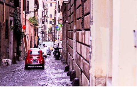 Roma: tour della città di 3 ore in Fiat 500 d&#039;epoca