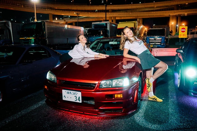 Tokyo: Private JDM R34 Skyline drive & Daikoku PA car meet