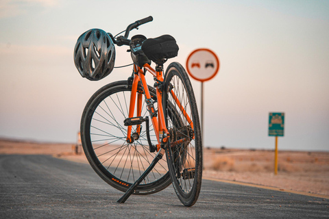 Biking in King Khalid Royal reserve