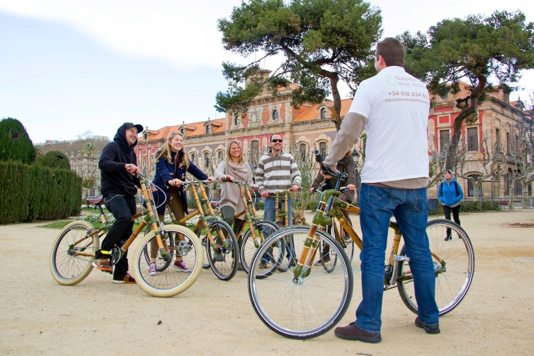 Barcelona: Private Highlights-Tour mit BambusfahrrädernLila Tour - 6 Stunden