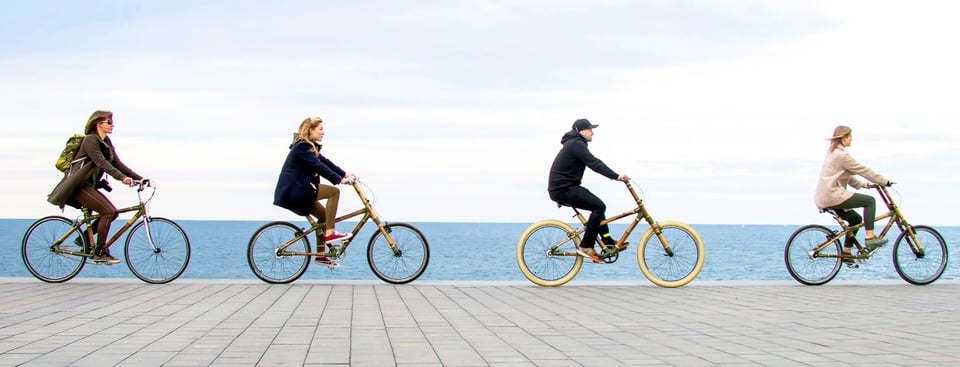 Barcellona: Tour privato dei punti salienti in bicicletta di bambù