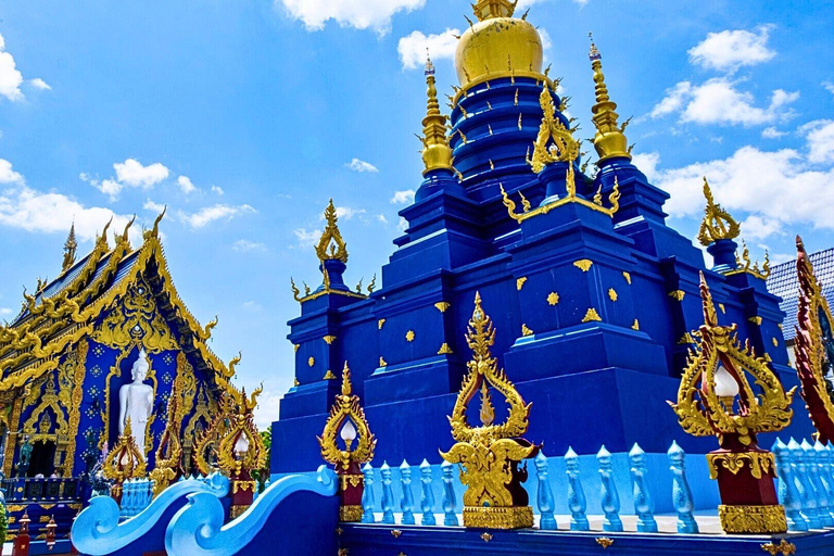 Chiang Mai : Temples du Bouddha blanc, du Bouddha bleu et du Grand Bouddha à Chiang Rai