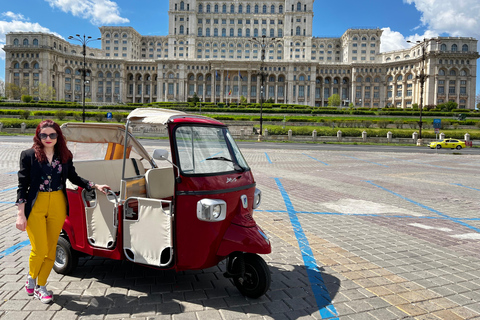 Bukarest: Tuk Tuk stadsvandringBukarest: Tuk Tuk kommunism-turné