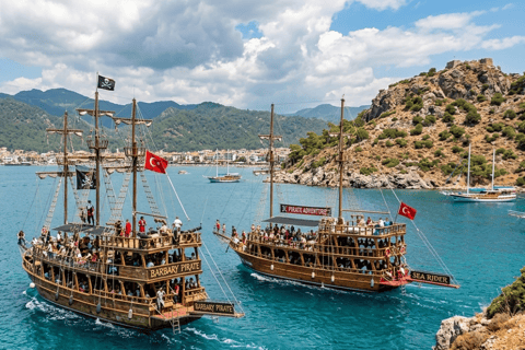 Marmaris: Pirate Boat with BBQ Lunch & Swimming Breaks PIRATE BOAT WITHOUT TRANSFER