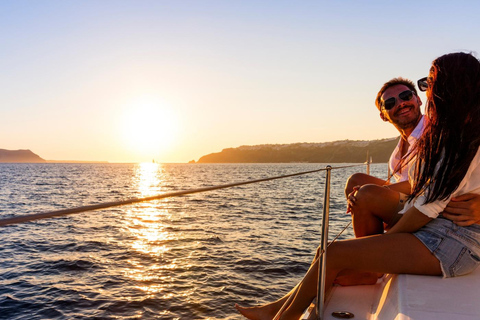 Heraklion Luxury Catamaran Dia Isla -Gourmet Lunch Top RatedPrincipal - Matin ou coucher de soleil