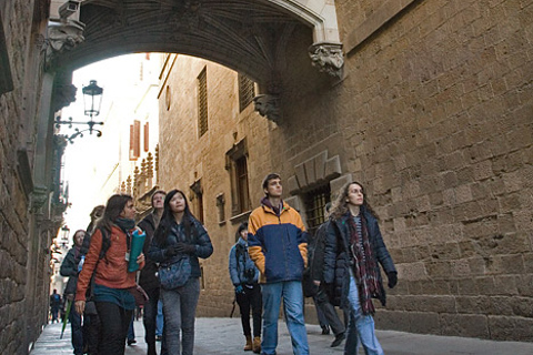 Gothic Quarter Gratis rundvandring på engelskaGratis stadsvandring i gotiska kvarteren