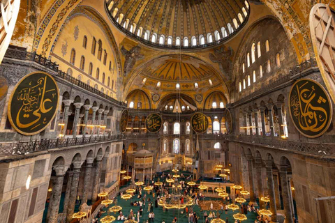 Tour della Basilica di Santa Sofia e della Moschea Blu + Basilica Cisterna opzionaleHagia Sophia, Moschea Blu + Cisterna Basilica e tutti i biglietti