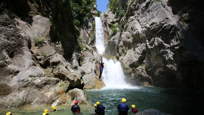 depuis split canyoning sur la rivière cetina