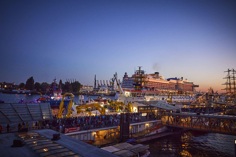 Hambourg : Spectacle de lumières et de feux d&#039;artifice de l&#039;anniversaire du port à partir d&#039;un bateauExpérience des barges