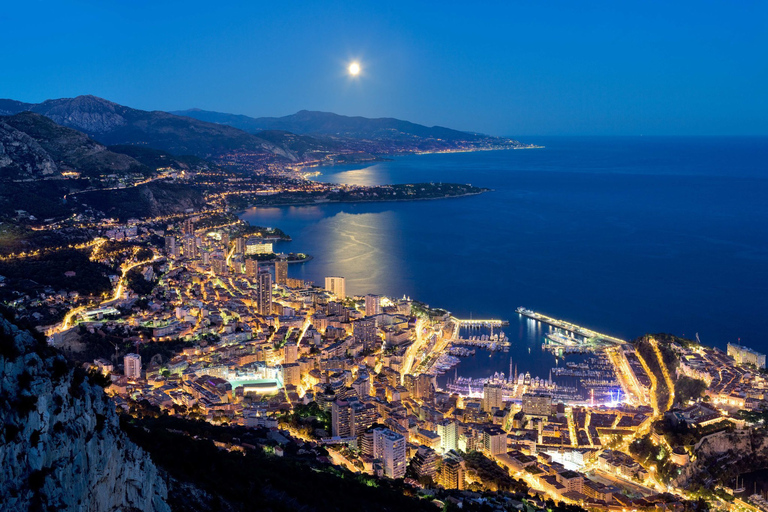 Monaco bei Nacht 4-stündige Minivan-Tour ab Nizza