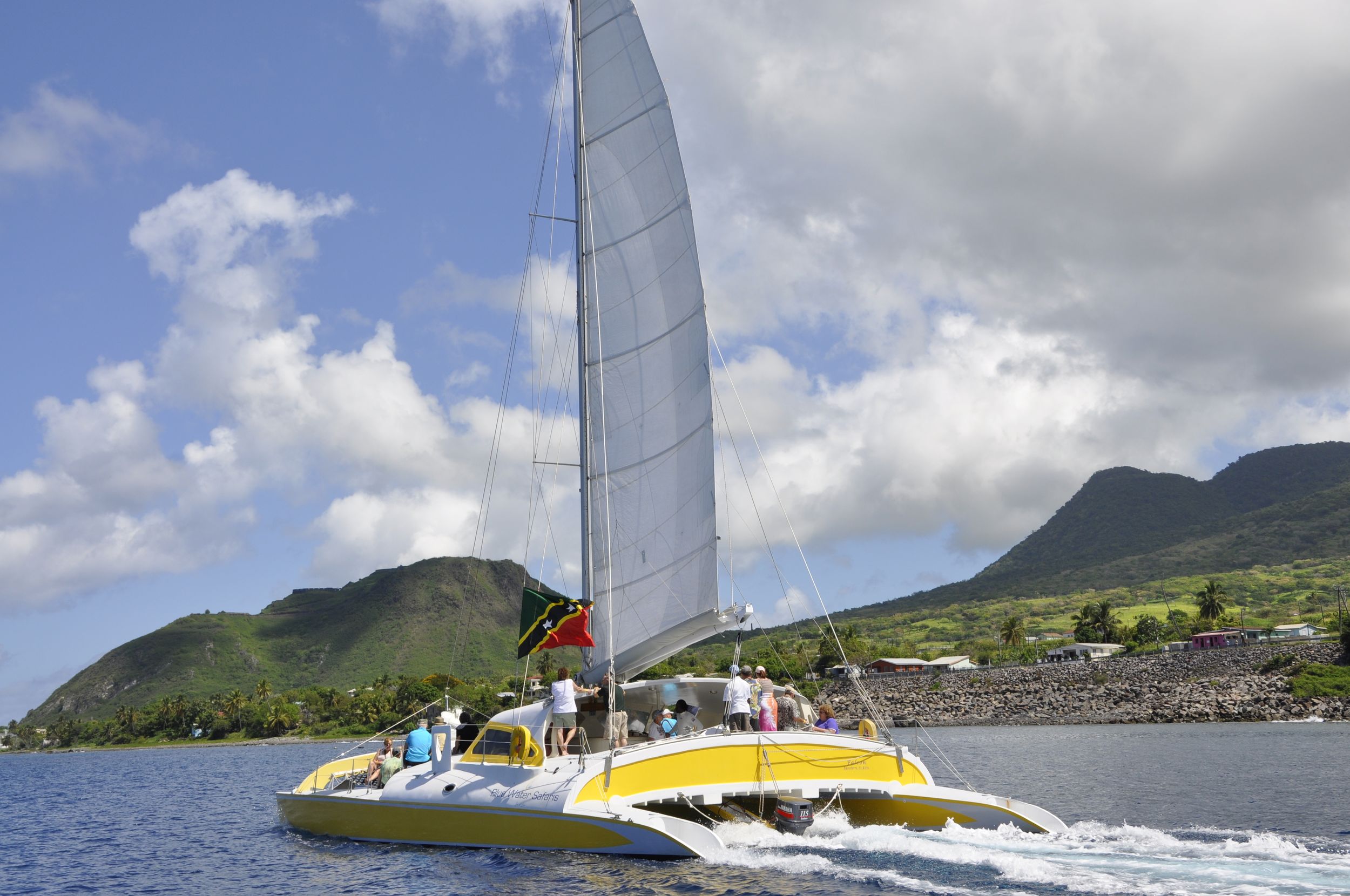 St. Kitts Cocktail-Kreuzfahrt bei Sonnenuntergang