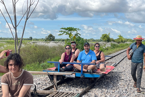 Battambang: Bamboetrein en vleermuizengrot vanuit Siem Reap