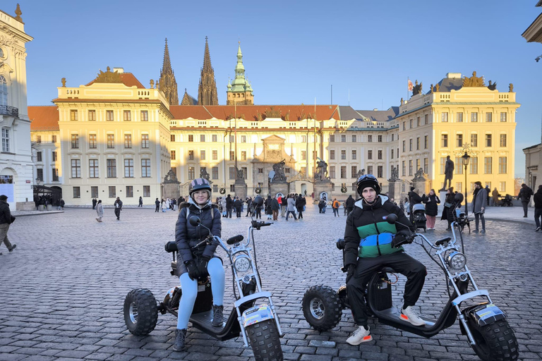 Grand City Tour on Electric Trike in Prague - Live Guided 1.5 Hour : 2 persons on 1 Trike
