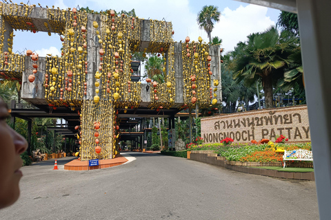 Nong Nooch Tropical Garden Tickets with Private Hotel Pickup Admission Ticket + Show + Sightseeing Bus + Hotel Transfers