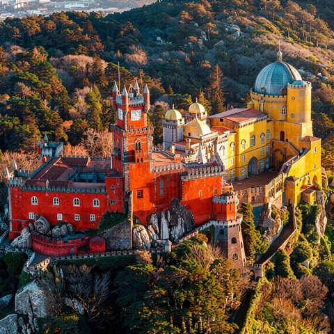 Sintra & Cascais Day Trip: Pena Palace and Regaleira Tickets