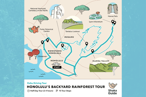 Excursão à floresta tropical do quintal de Honolulu: Guia de turismo em áudio