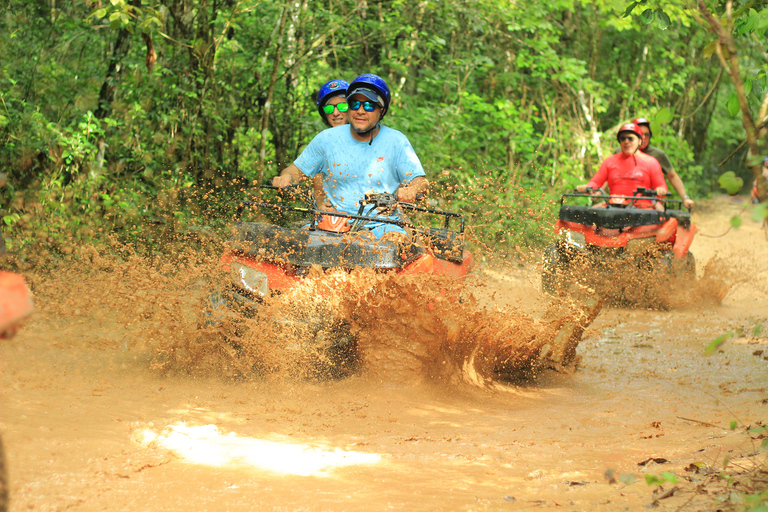 Playa del Carmen: Aventura en quad, tirolina y piscina natural