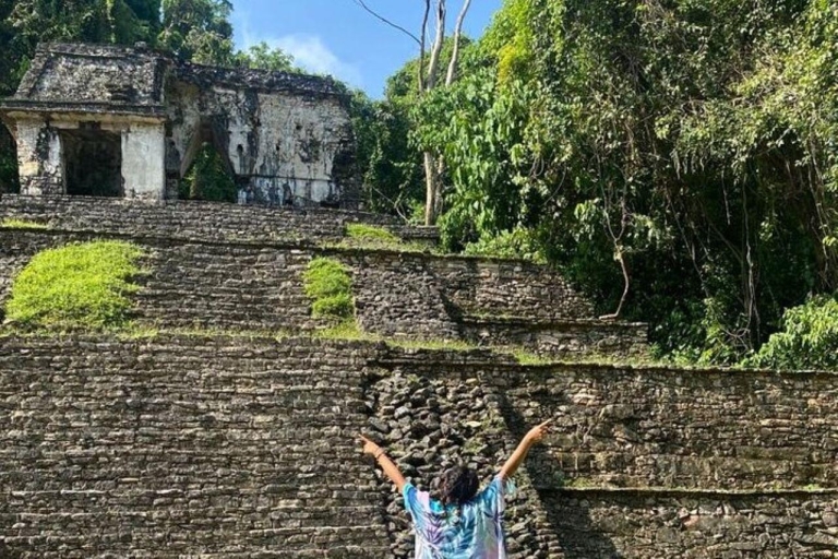 Site archéologique de Palenque depuis Villahermosa ou l'aéroportSite de Palenque+ chutes d'Agua Azul 2024
