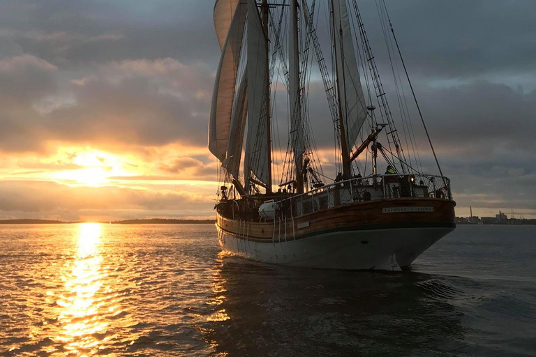 Helsinki Archipelago Sailing on a Traditional big Schooner