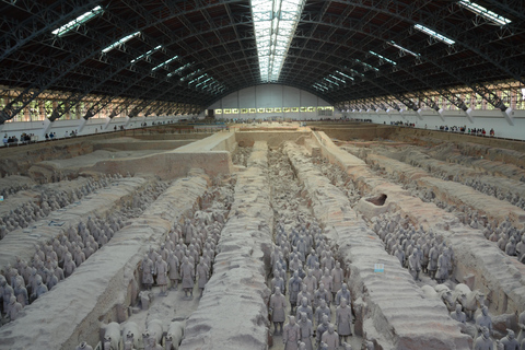 Xi&#039;an clássico: Excursão de ônibus totalmente guiada pelo Exército de TerracotaExcursão de ônibus do Exército de Terracota + Muralha da Cidade Antiga