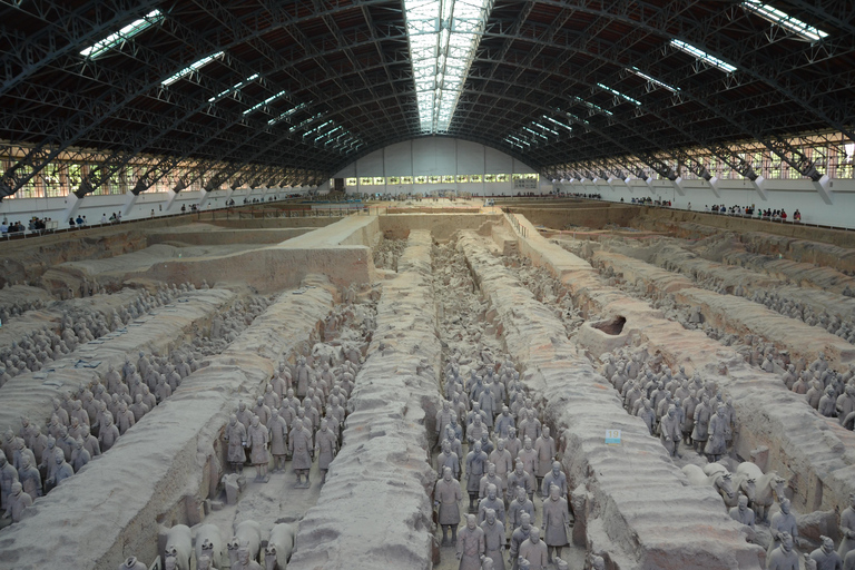 Xi&#039;an clássico: Excursão de ônibus totalmente guiada pelo Exército de TerracotaExcursão de ônibus do Exército de Terracota + Muralha da Cidade Antiga