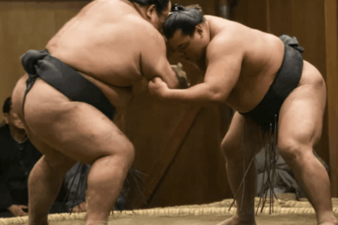 Kioto: doświadczenie sumo z drinkiem i zdjęciemKioto: doświadczenie sumo z napojem i zdjęciem