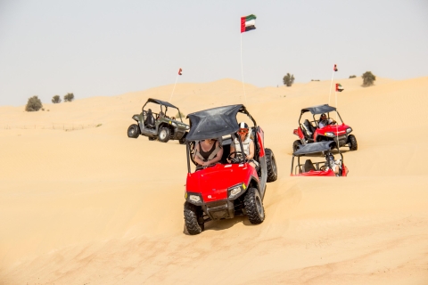 Dubái: safari en buggy por las dunas con recogida y regresoSafari por las dunas: 2 personas en 1 buggy sin barbacoa