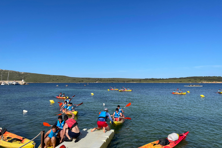 Menorca: Aventura de mergulho com caiaque e reserva marinha