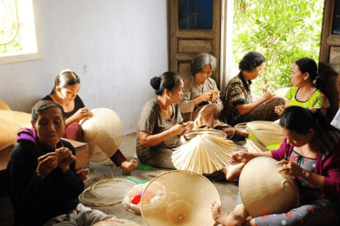 Hue: Conical Hat Village and Traddional Cake Class Tour Private Tour: English