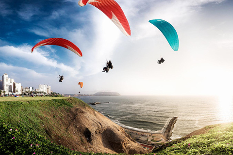 Lima: Paragliding Experience with HD Video costa verde