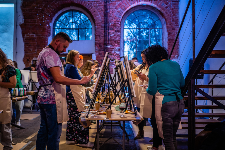 Neonfarben und Wein in WarschauNeonfarbe und Wein in Warschau